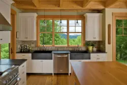 Kitchen Design Corner Modern Wood Effect