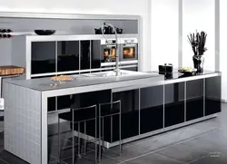 Kitchen With Glass Design