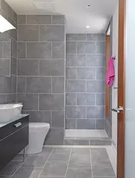 Bathroom with shower screen photo