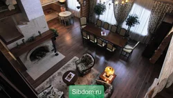 Інтэр'ер кухні гасцінай з печчу