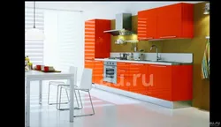 Ас үй дизайны қызғылт сары және ашық жасыл