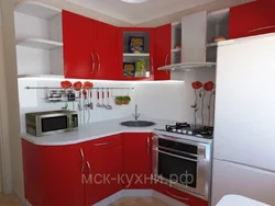 Мебели ошхонаи хурд бо акси яхдон