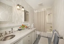 Hamam pəncərəsi foto dizaynı üçün pərdə