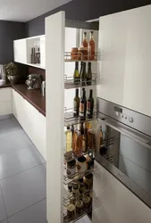 Cabinet Pencil Case In The Kitchen In The Interior