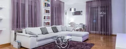 Lilac Curtains For The Living Room Photo