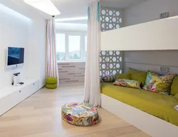 Children's bedroom design 18 sq m