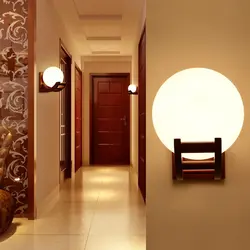 Sconces in the hallway interior photo