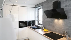 Kitchens Without Wall Cabinets In The Interior With A Pencil Case Photo