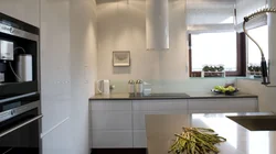 Kitchens Without Wall Cabinets In The Interior With A Pencil Case Photo