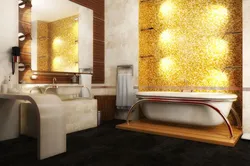 Photo bathroom golden
