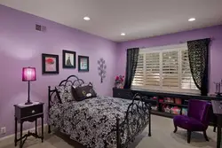 Color combination in the bedroom interior black