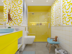 Yellow bathtub design photo
