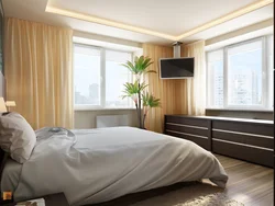 Bedroom With Corner Window Photo