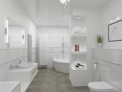Bath design white floor