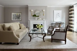 Cream living room interior