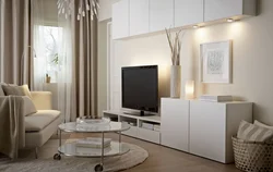 Cream living room interior