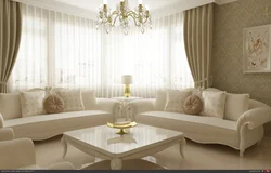 Cream living room interior