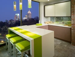 Kitchen design with table top