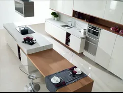 Үстел үсті бар ас үй дизайны