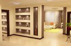 Hallway partitions in the apartment photo