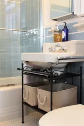 Kabinet ilə vanna otağı lavabo dizaynı