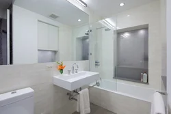 Bathroom design with screen