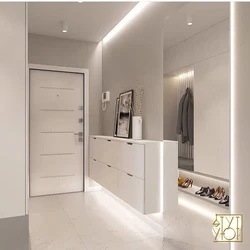 Hallway interiors in white