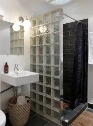 Glass block bathtub photo