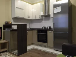 Corner kitchens in a studio apartment photo