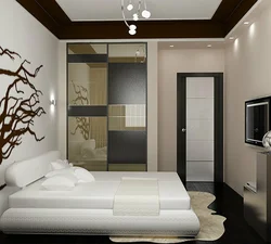 Bedroom design door in the middle