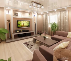 Living room design in apartment 3 5