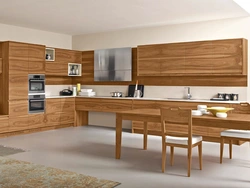 Wooden kitchen interior design