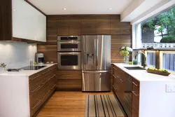 Wooden kitchen interior design