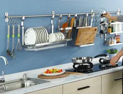 Падвесны рэйлінг для кухні фота