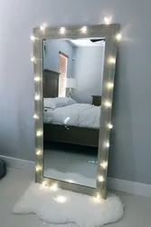 Yataq otağı fotoşəkili üçün döşəmə güzgüsü
