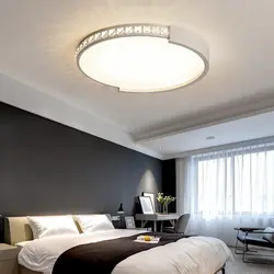 Lighting of suspended ceilings in the bedroom interior