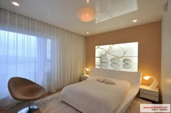 Lighting Of Suspended Ceilings In The Bedroom Interior