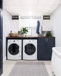 Bathroom laundry design