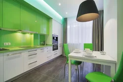 Dark green kitchen design