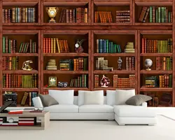 Книги в гостиной фото в интерьере