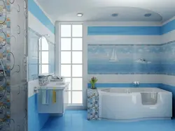 Nautical design bathroom tiles