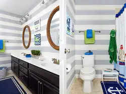 Nautical design bathroom tiles