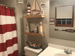 Nautical design bathroom tiles