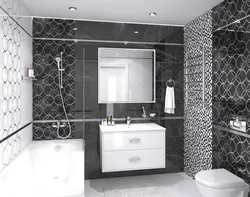 Black Gray White Bathroom Design