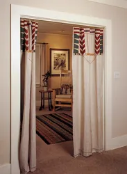 Bedroom interior curtains doors