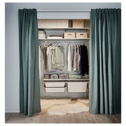 Bedroom interior curtains doors