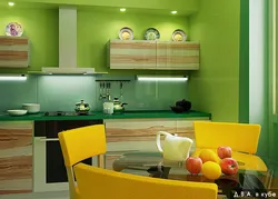 Paint the kitchen in two colors photo