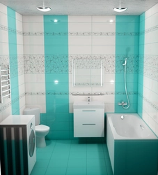 Bathroom design turquoise tiles