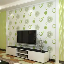 Wallpaper design in the living room