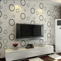 Wallpaper design in the living room